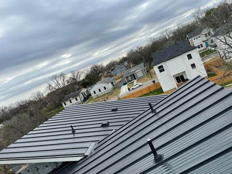 Standing seam metal roof panels with vents for Skylight Repair in Port Clinton